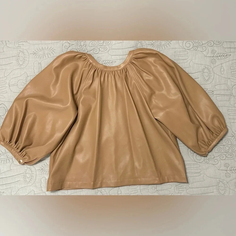 Staud Vegan Leather Large Top Camel - Picture 6 of 11